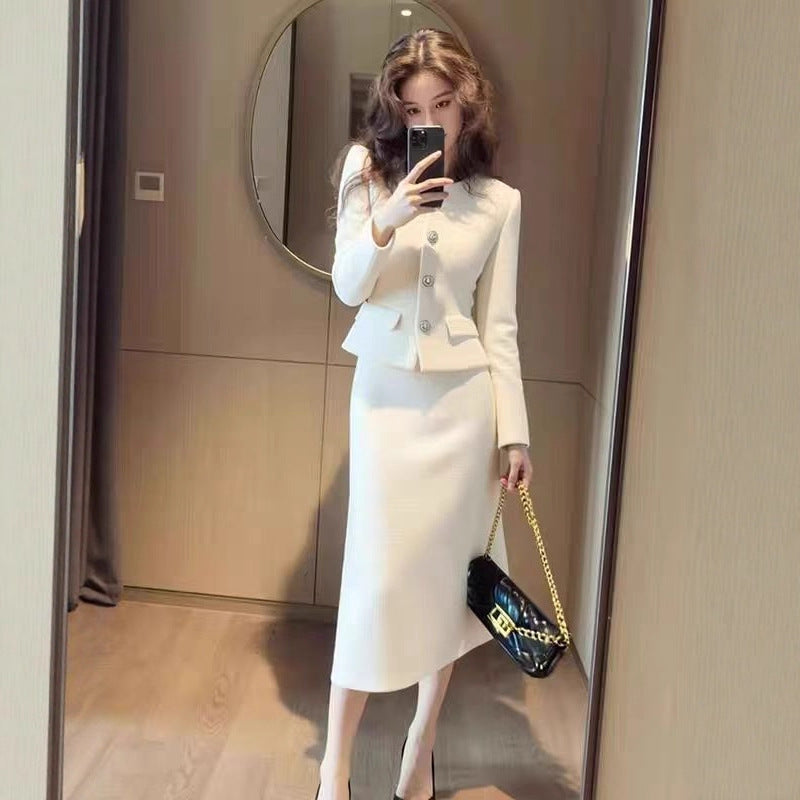 AutumnWinter Elegant And Sophisticated Coat And Skirt Set Strattosolve Incorprate