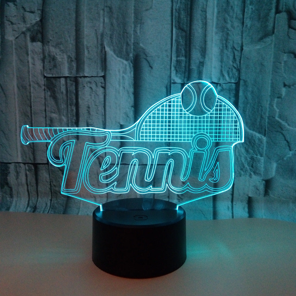 Tennis 3D Night Light for night view