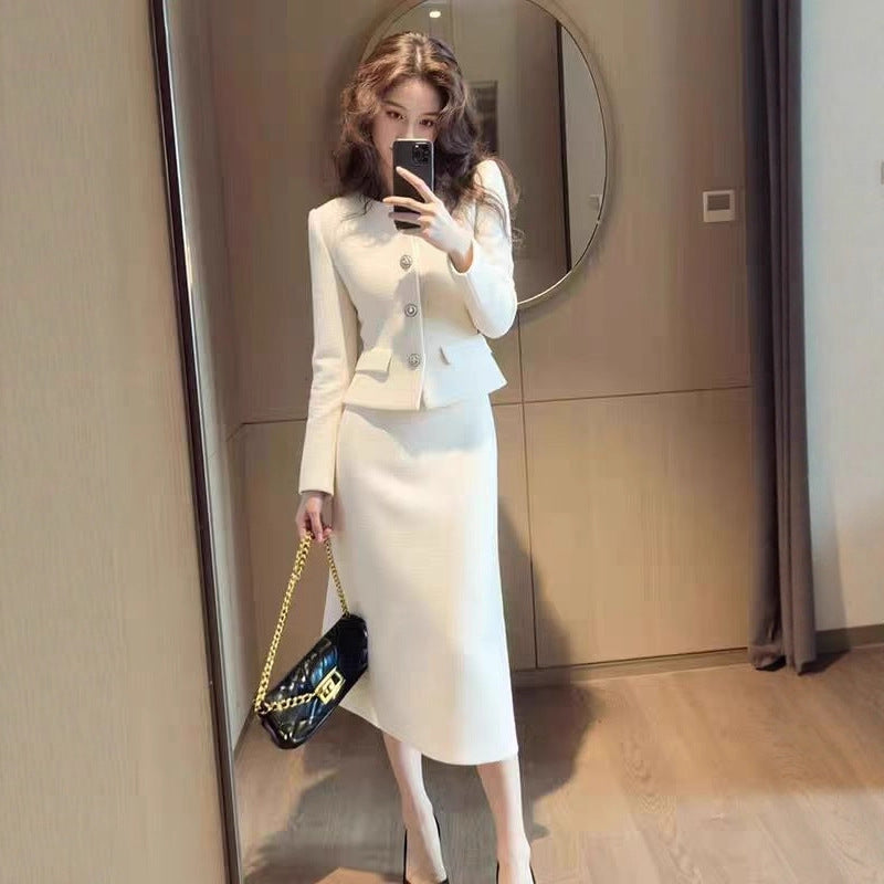 AutumnWinter Elegant And Sophisticated Coat And Skirt Set Strattosolve Incorprate