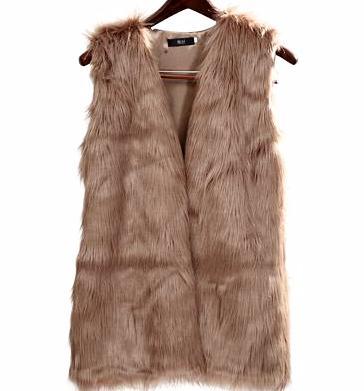 Faux Fox Fur Vest Women's Warm Vest Vest Strattosolve Inc.