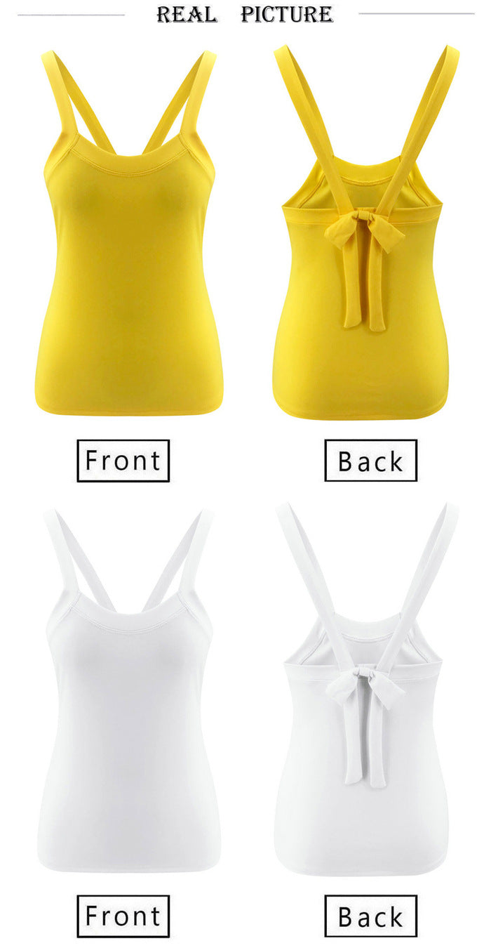 Sexy Halter Strap Slim Bow Small Vest Top Strattosolve Inc.