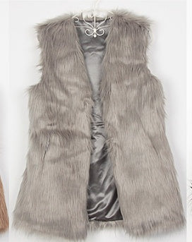 Faux Fox Fur Vest Women's Warm Vest Vest Strattosolve Inc.
