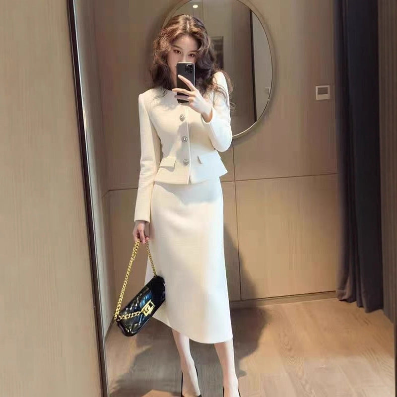 AutumnWinter Elegant And Sophisticated Coat And Skirt Set Strattosolve Incorprate