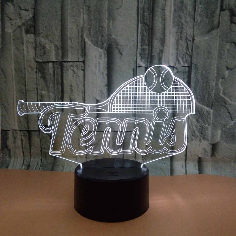 Tennis 3D Night Light for night view