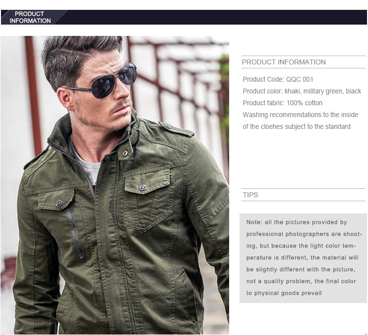 brand jacket men winter army military pilot Bomber tactical vest casual Air Force flight jacket hombre large size Strattosolve Inc.