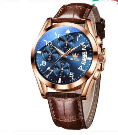 OLEVS Luxury Mens Watches Waterproof Luminous Quartz Strattosolve Inc.