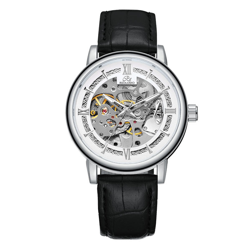 European And American-style Mens Fashionable Hollow-out Mechanical Watch Strattosolve Incorprated