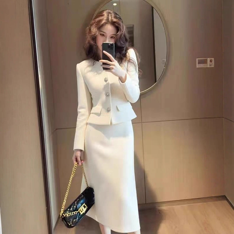 AutumnWinter Elegant And Sophisticated Coat And Skirt Set Strattosolve Incorprate