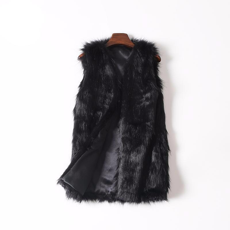 Faux Fox Fur Vest Women's Warm Vest Vest Strattosolve Inc.