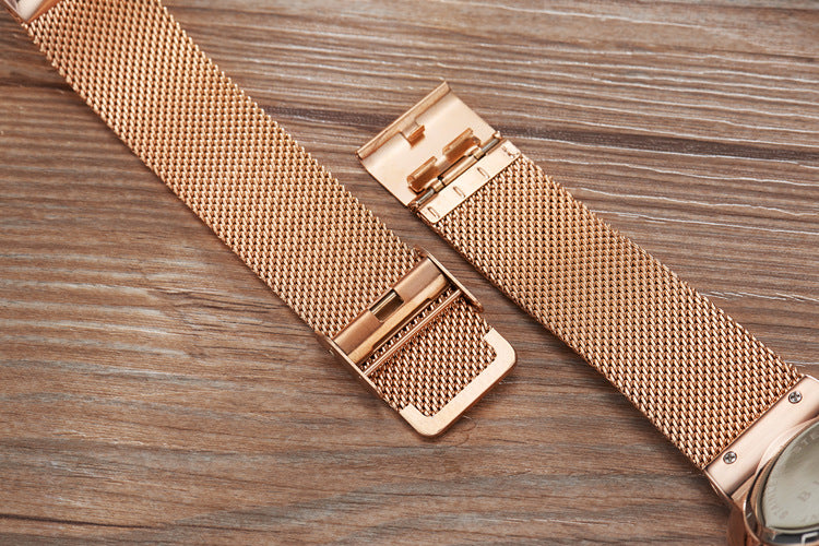 Men Ultra-thin Mesh Strap Watch Fashion Foreign Trade Watch