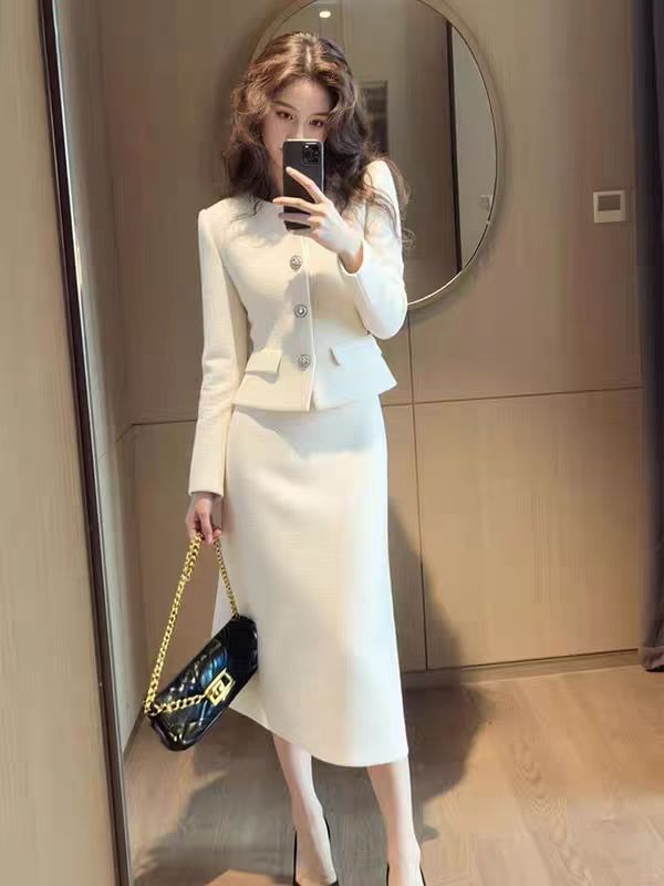 AutumnWinter Elegant And Sophisticated Coat And Skirt Set Strattosolve Incorprate
