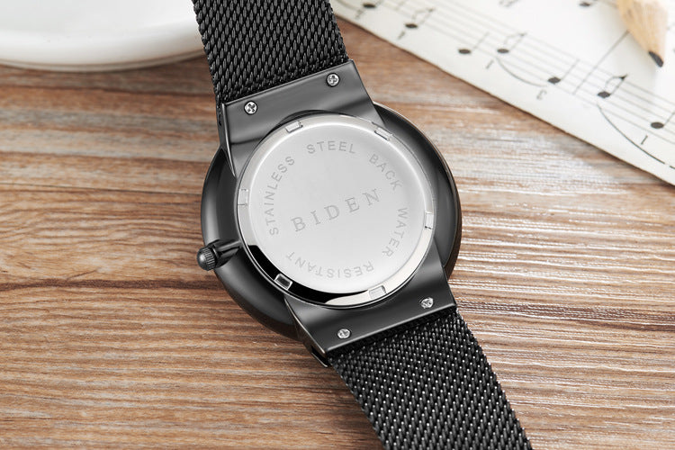 Men Ultra-thin Mesh Strap Watch Fashion Foreign Trade Watch