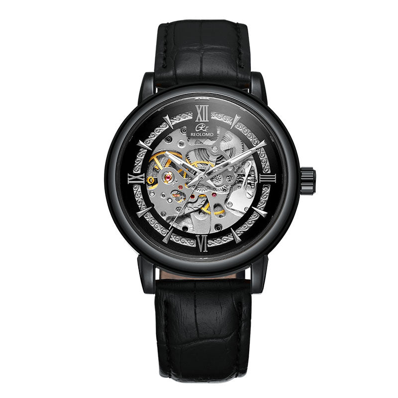 European And American-style Mens Fashionable Hollow-out Mechanical Watch Strattosolve Incorprated