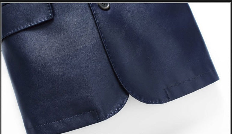 Middle Aged And Elderly Fathers Wear Loose Casual Leather Jackets Strattosolve Incorprate