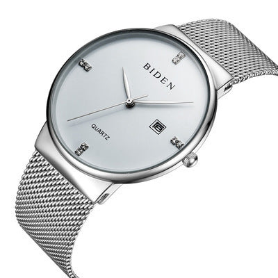 Men Ultra-thin Mesh Strap Watch Fashion Foreign Trade Watch