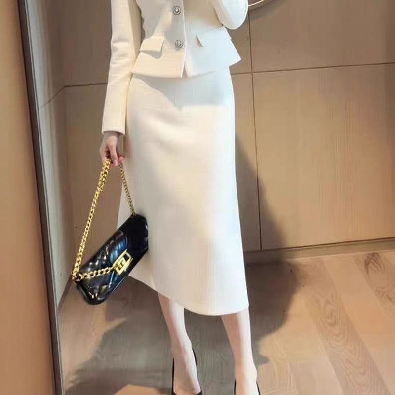 AutumnWinter Elegant And Sophisticated Coat And Skirt Set Strattosolve Incorprate