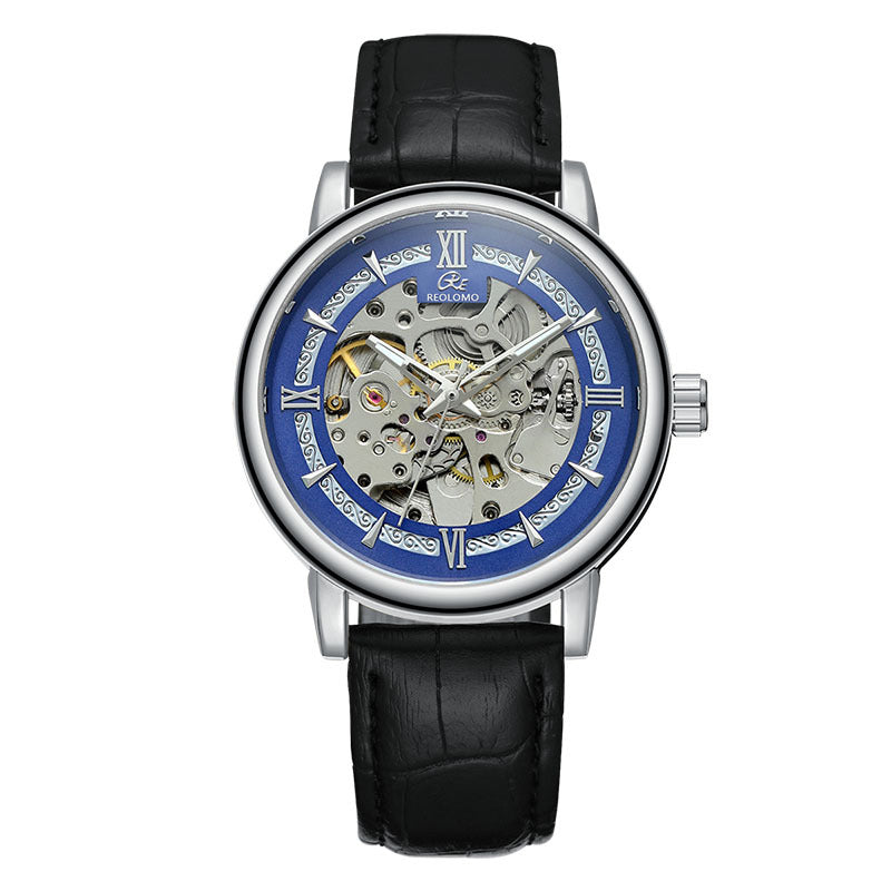 European And American-style Mens Fashionable Hollow-out Mechanical Watch Strattosolve Incorprated