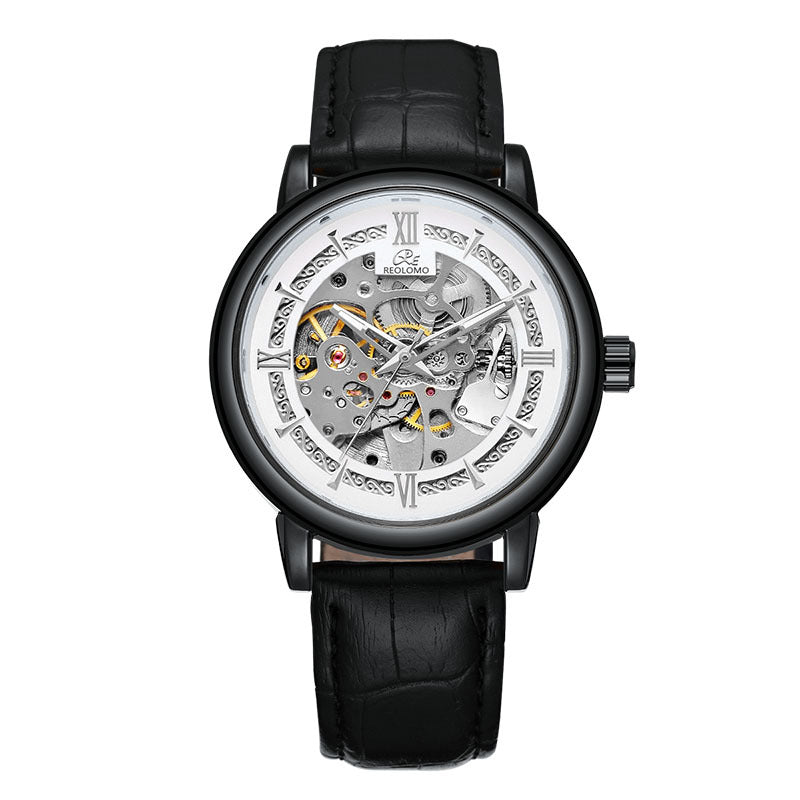 European And American-style Mens Fashionable Hollow-out Mechanical Watch Strattosolve Incorprated