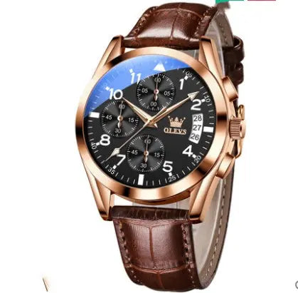 OLEVS Luxury Mens Watches Waterproof Luminous Quartz Strattosolve Inc.