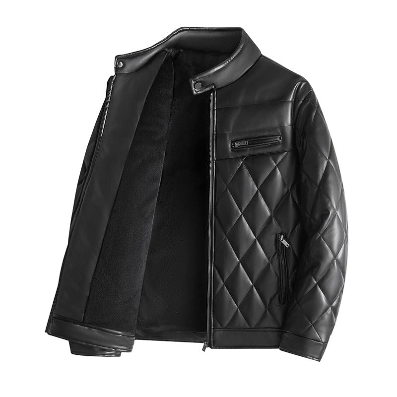 Men's Leather Jackets Thick Casual Men Strattosolve Incorprate