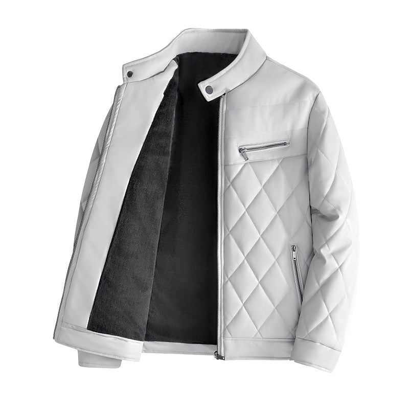 Men's Leather Jackets Thick Casual Men Strattosolve Incorprate